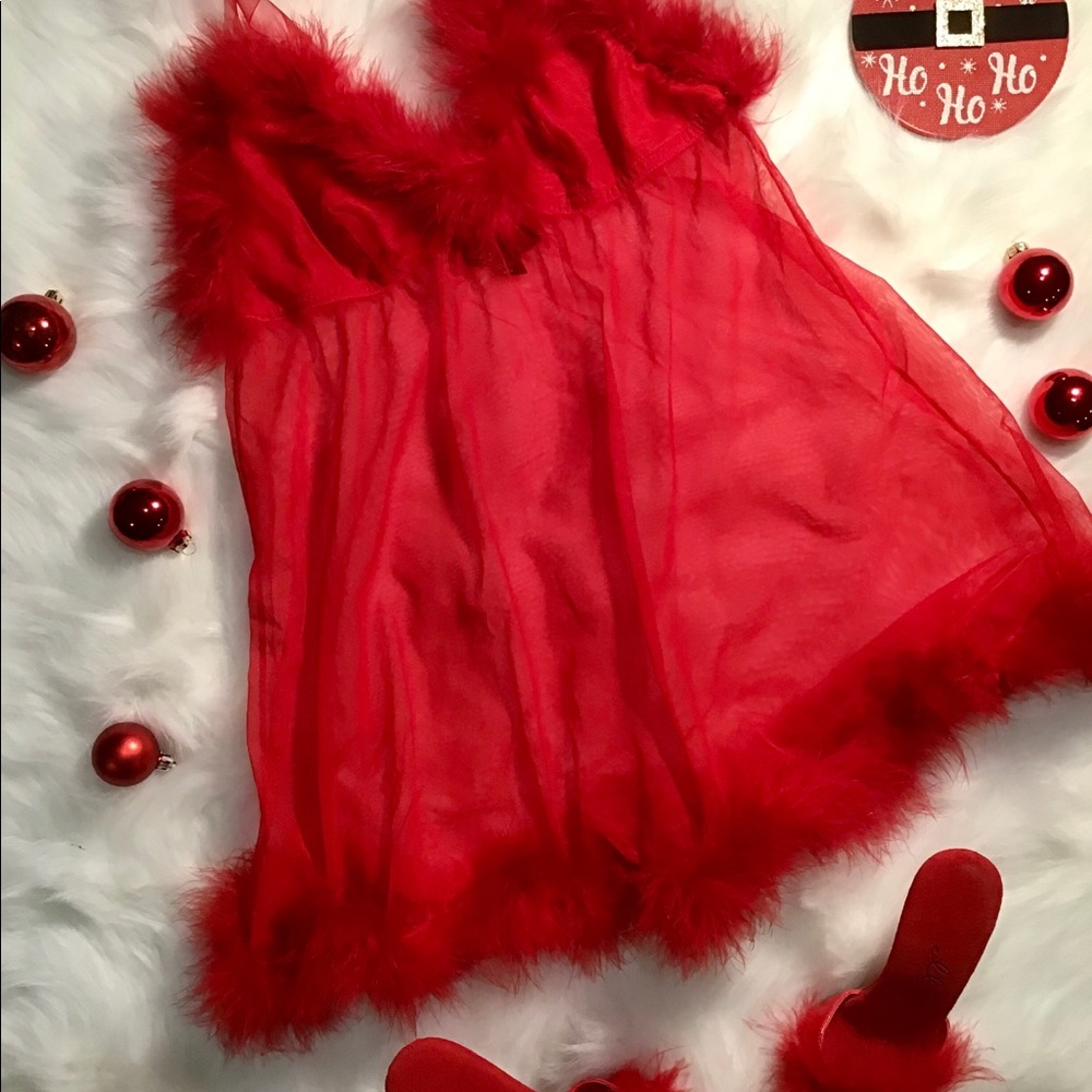 Medium Red Christmas chemise